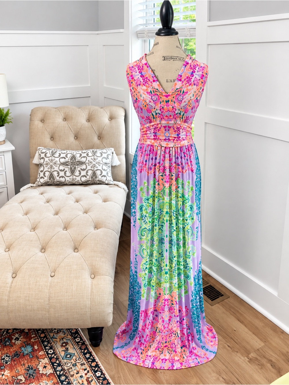 Lilly Pulitzer Pearce Maxi Dress Multi Sunshine Vibes Floral Sz Small NWOT HG
